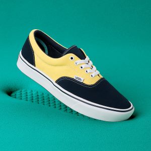 Vans Bayan Spor Ayakkabı ComfyCush Suede/Canvas Era Mavi/Altın | 53352-113